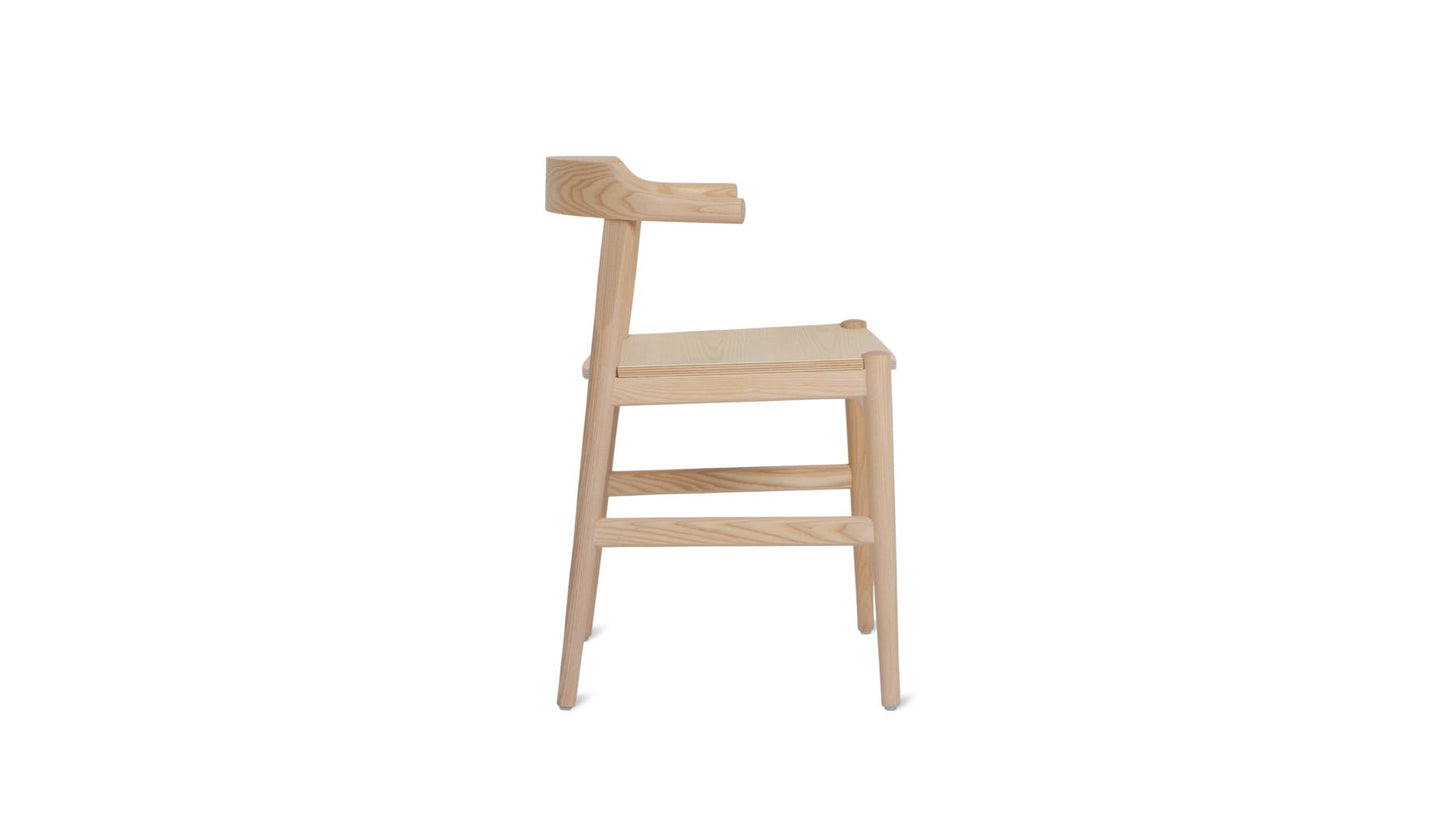 Tuck In Dining Chair, Wood Seat, Ash