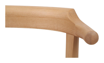 Tuck In Dining Chair, Wood Seat, Stained Oak