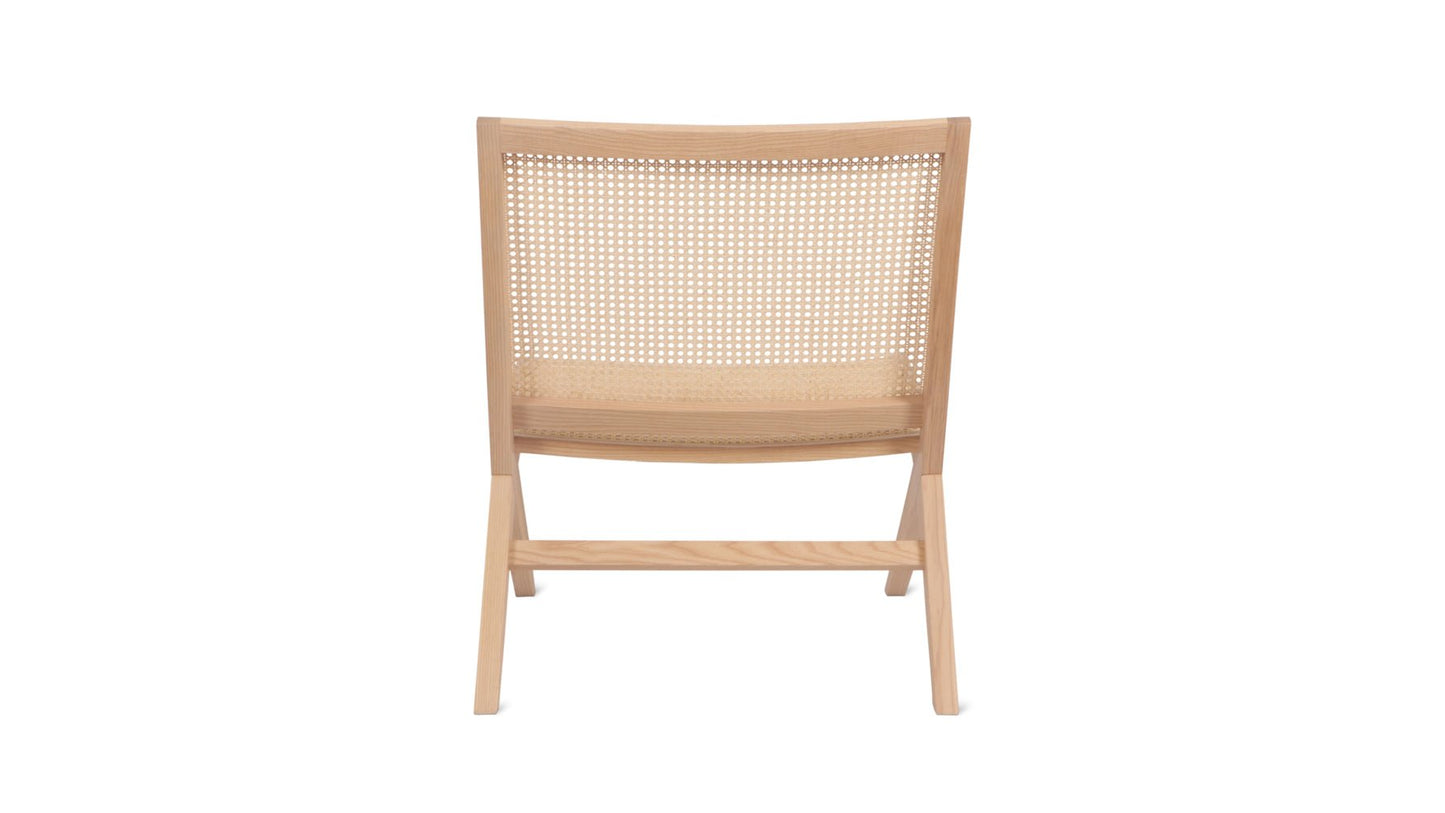Endless Summer Lounge Chair, Natural Cane/Ash