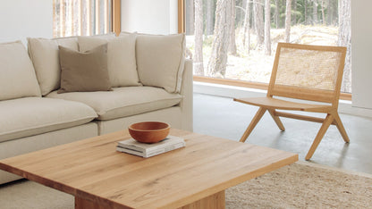 Endless Summer Lounge Chair, Natural Cane/Ash