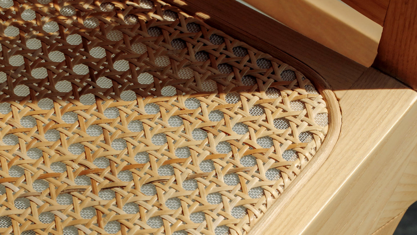 Endless Summer Lounge Chair, Natural Cane/Ash