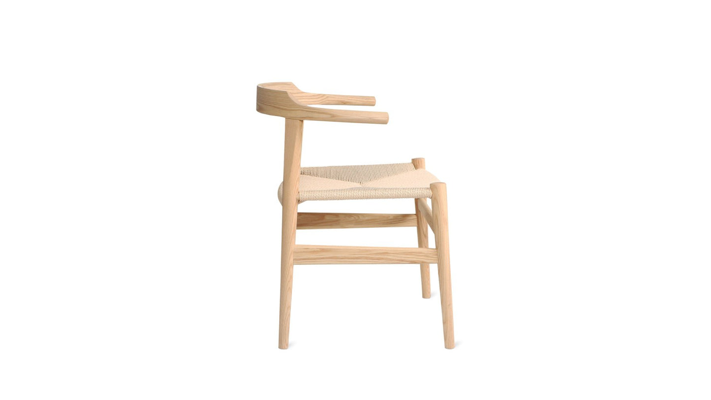 Tuck In Dining Chair, Natural Papercord Seat, Ash