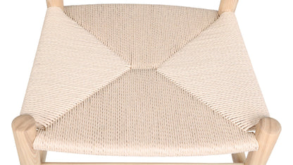 Tuck In Dining Chair, Natural Papercord Seat, Ash