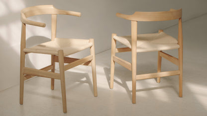 Tuck In Dining Chair, Natural Papercord Seat, Ash