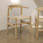 Tuck In Dining Chair, Natural Papercord Seat, Ash