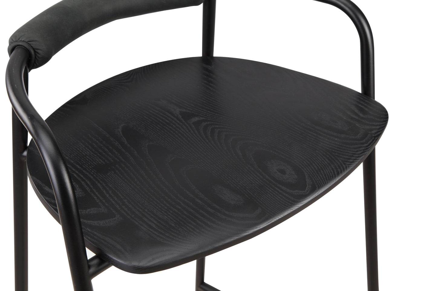 Slow Mornings Stool, Counter, Black/Black Metal