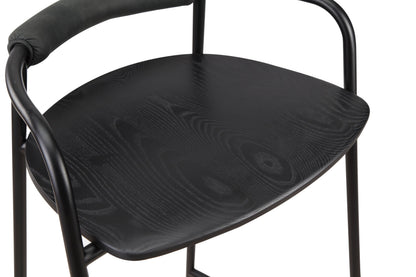 Slow Mornings Stool, Counter, Black/Black Metal