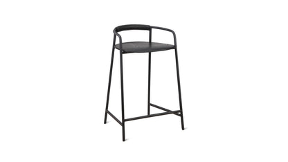 Slow Mornings Stool, Counter, Black/Black Metal