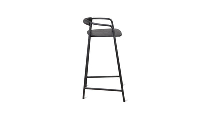 Slow Mornings Stool, Counter, Black/Black Metal