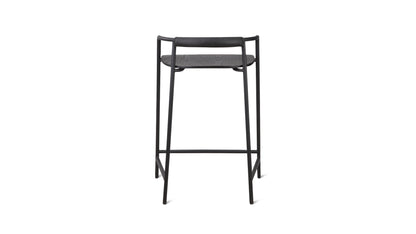 Slow Mornings Stool, Counter, Black/Black Metal