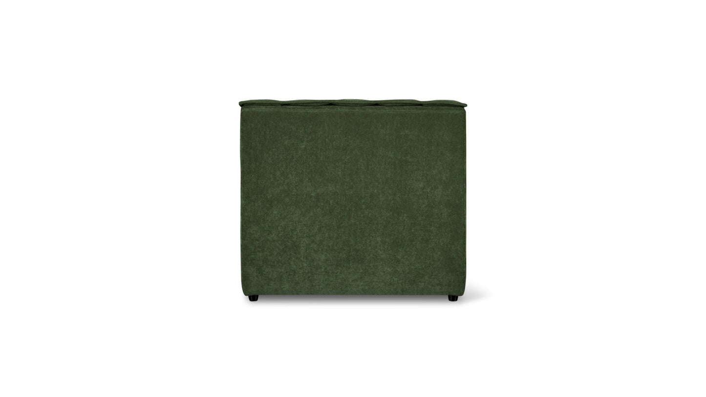 Quilt Armless Chair, Moss