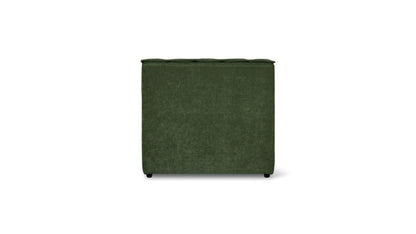 Quilt Armless Chair, Moss