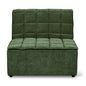 Quilt Armless Chair, Moss