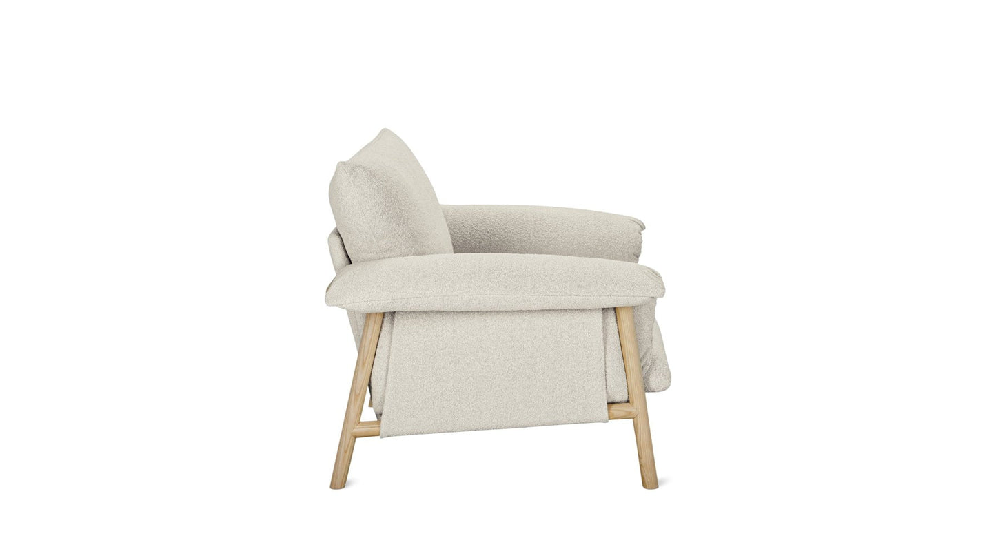 Pillow Talk Lounge Chair, Warm Frost