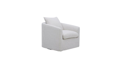 Sink In Swivel Lounge Chair, Pearl