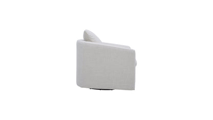 Sink In Swivel Lounge Chair, Pearl