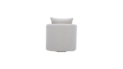 Sink In Swivel Lounge Chair, Pearl