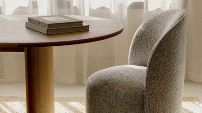 Dialed In Swivel Dining Chair, Sea Pearl