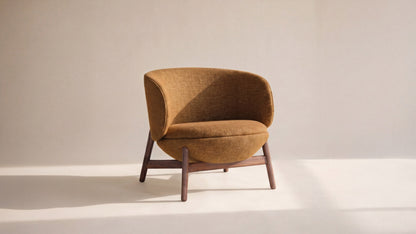 Happy Place Lounge Chair, Walnut, Autumn