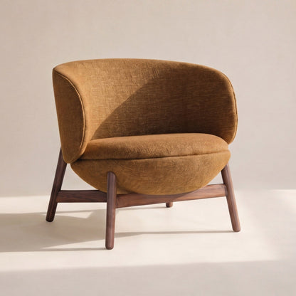 Happy Place Lounge Chair, Walnut, Autumn