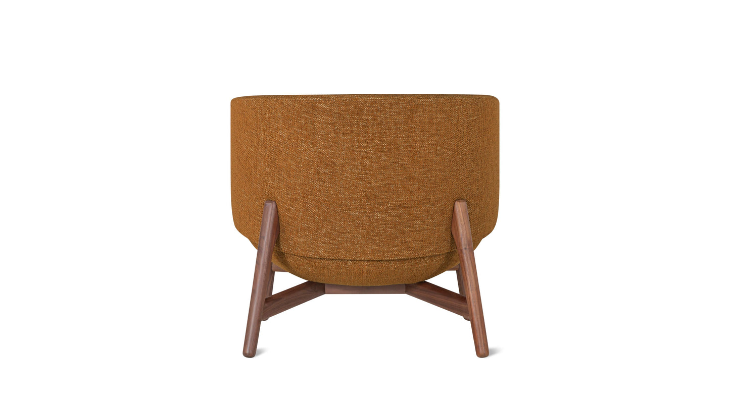 Happy Place Lounge Chair, Walnut, Autumn