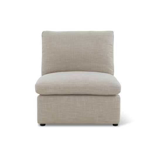 Lift Off Power Recliner Armless Chair, Light Pebble