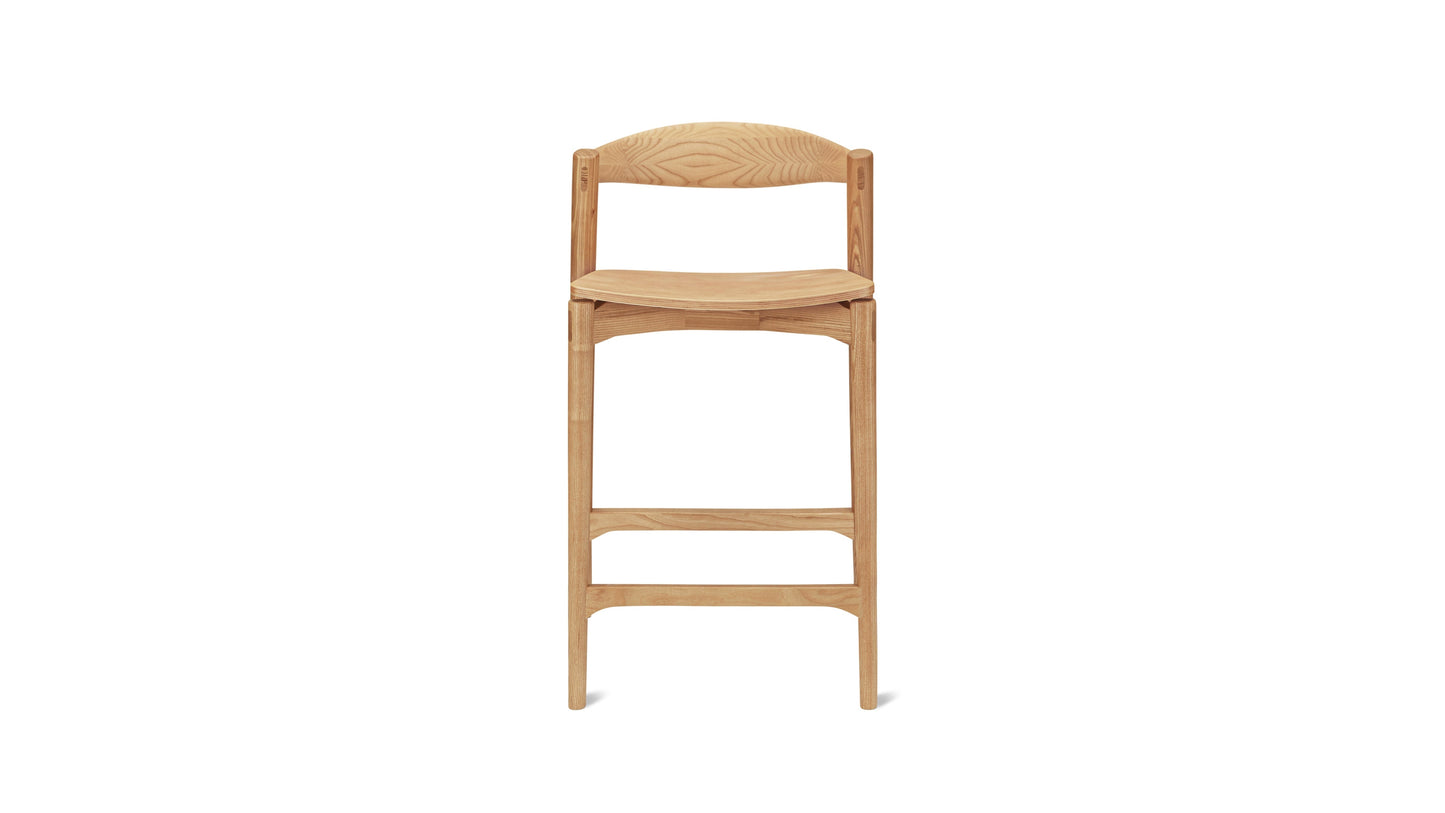 Haven Counter Stool, Stained Oak