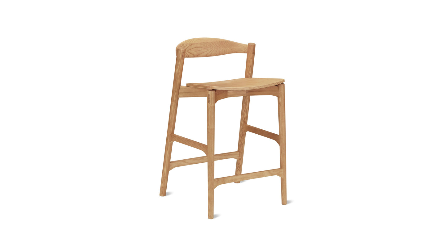 Haven Counter Stool, Stained Oak