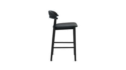Count On Me Counter Stool, Black Oak, Black Seat