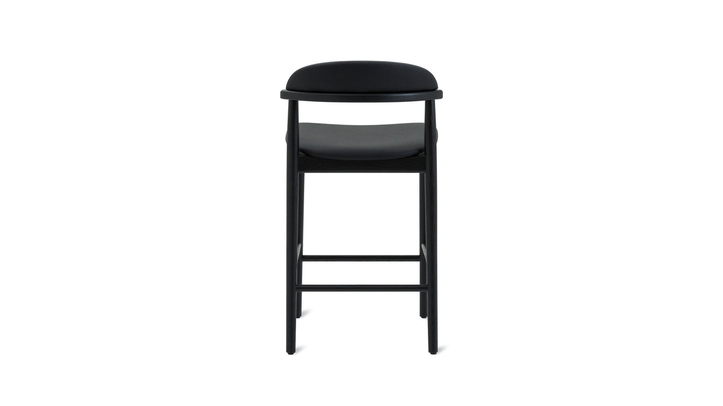 Count On Me Counter Stool, Black Oak, Black Seat