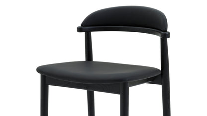 Count On Me Counter Stool, Black Oak, Black Seat