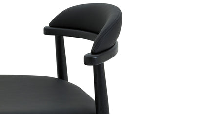 Count On Me Counter Stool, Black Oak, Black Seat
