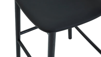 Count On Me Counter Stool, Black Oak, Black Seat