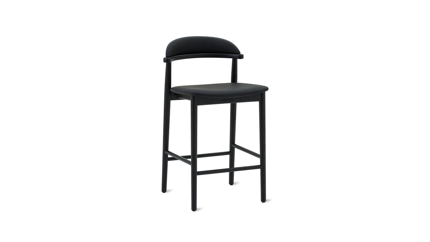 Count On Me Counter Stool, Black Oak, Black Seat