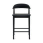 Count On Me Counter Stool, Black Oak, Black Seat