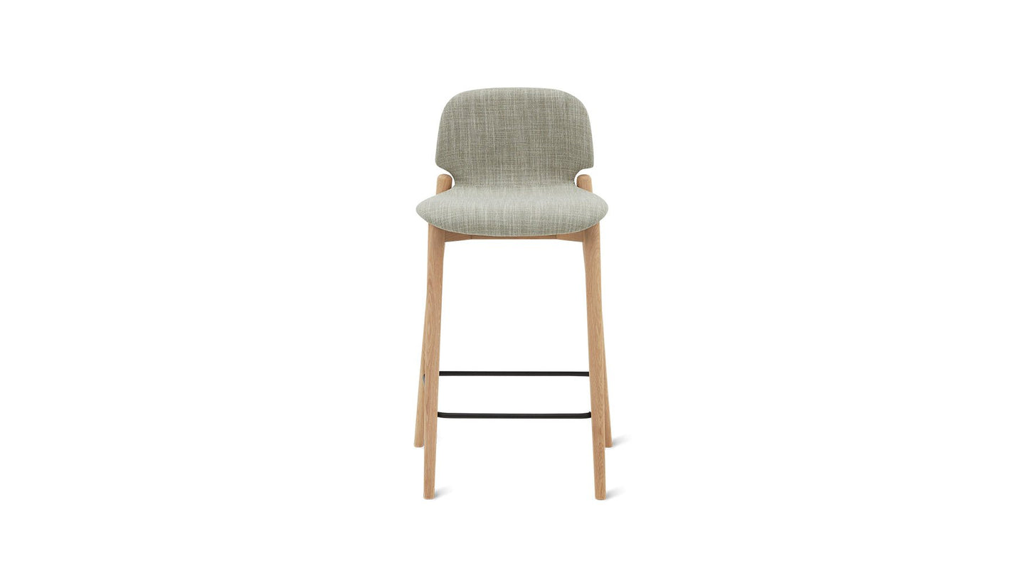 Dine In Counter Stool, Oak/Taupe