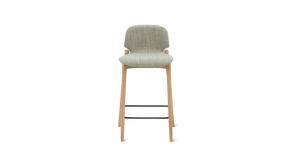 Dine In Counter Stool, Oak/Taupe