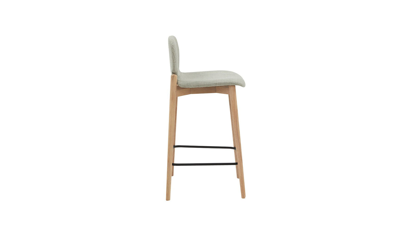 Dine In Counter Stool, Oak/Taupe