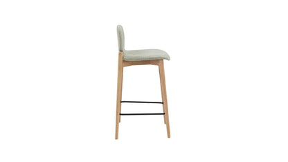 Dine In Counter Stool, Oak/Taupe
