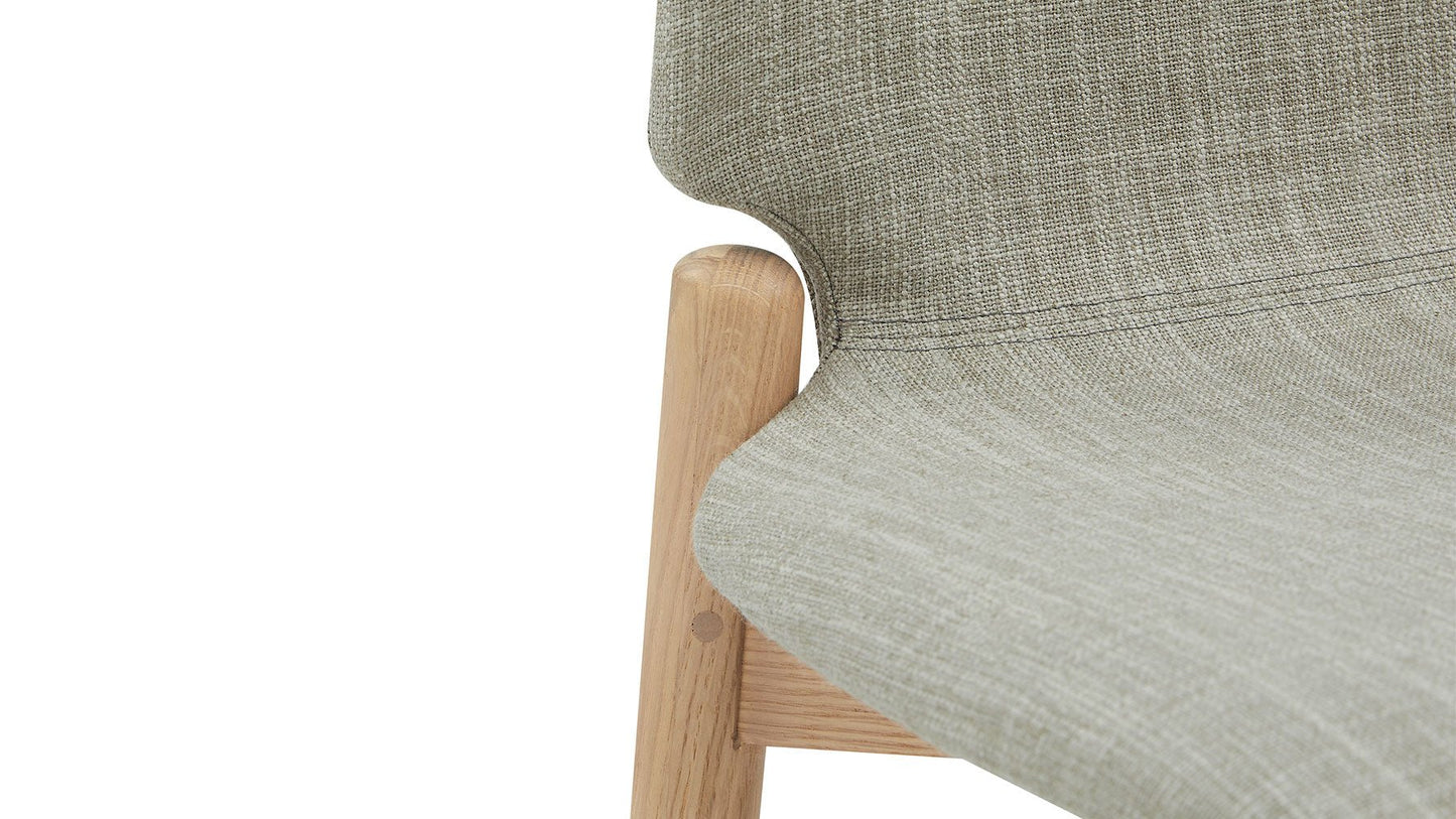 Dine In Counter Stool, Oak/Taupe