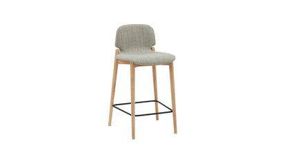 Dine In Counter Stool, Oak/Taupe