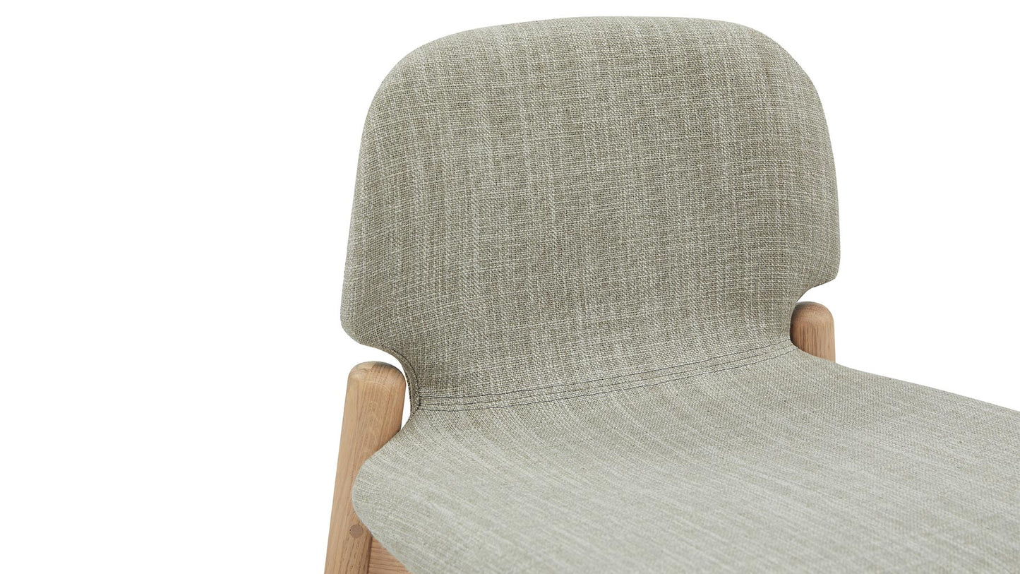 Dine In Counter Stool, Oak/Taupe