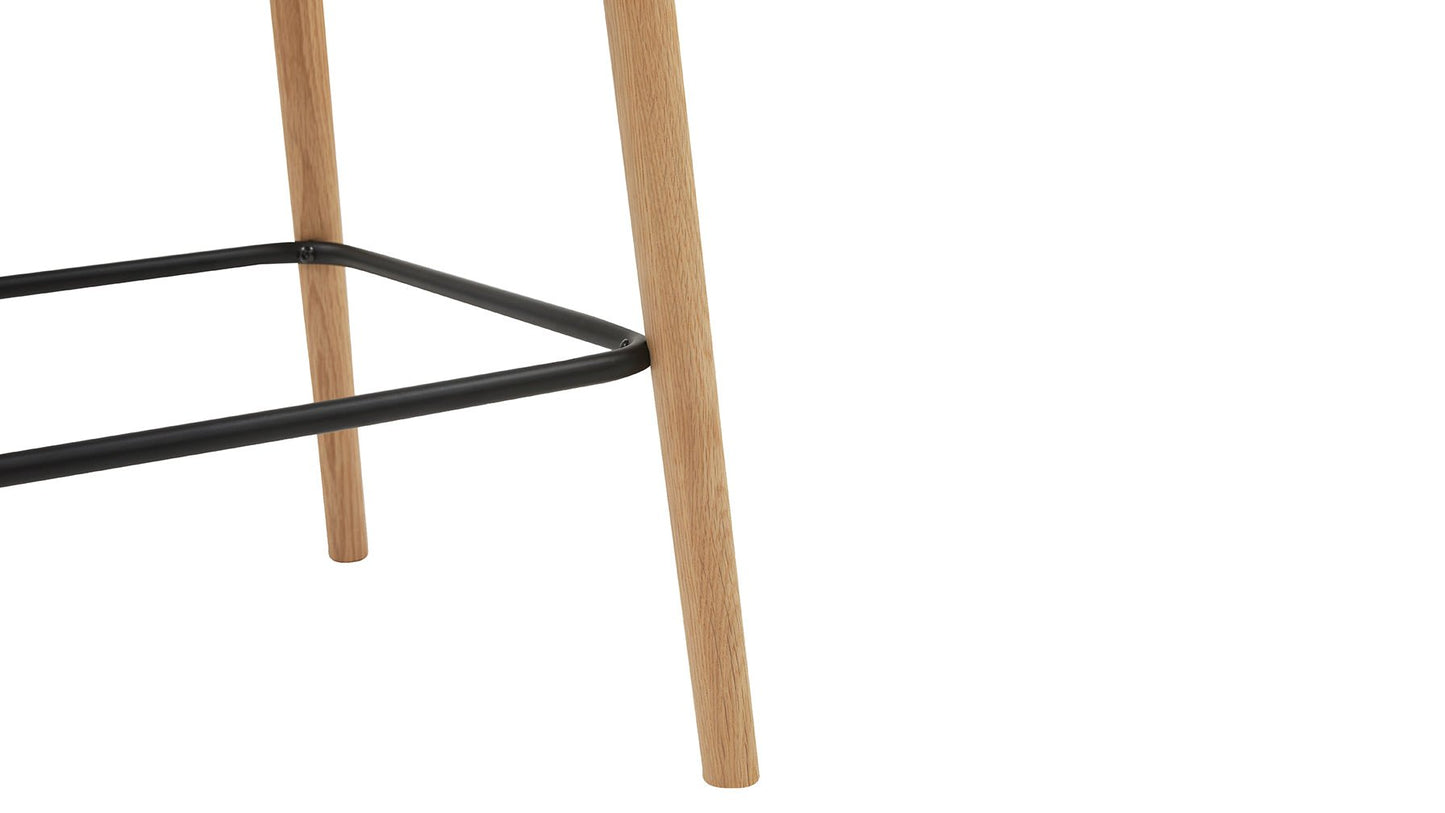 Dine In Counter Stool, Oak/Taupe