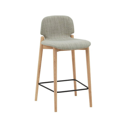 Dine In Counter Stool, Oak/Taupe