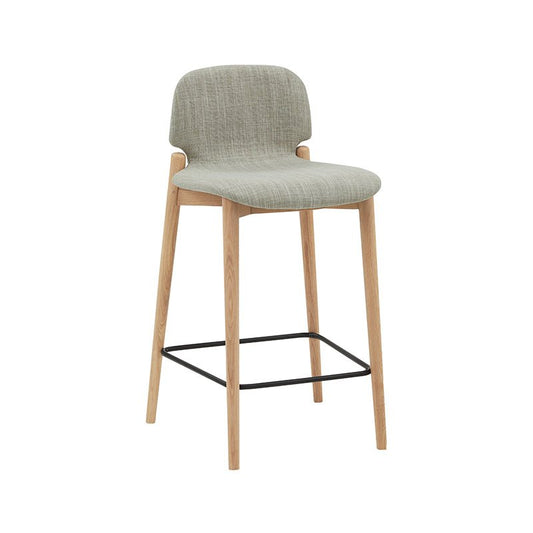 Dine In Counter Stool, Oak/Taupe
