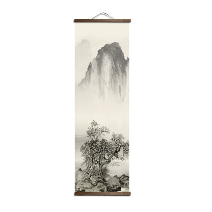 Japanese Landscape Scroll Art / Canvas I