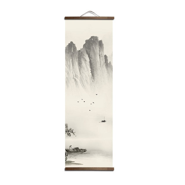 Japanese Landscape Scroll Art / Canvas II