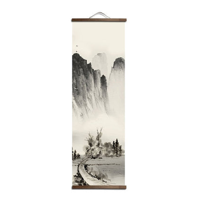 Japanese Landscape Scroll Art / Canvas IV