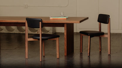 Frame Dining Chair, Walnut, Caviar