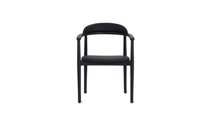 Count On Me Dining Chair, Black Oak, Black Seat